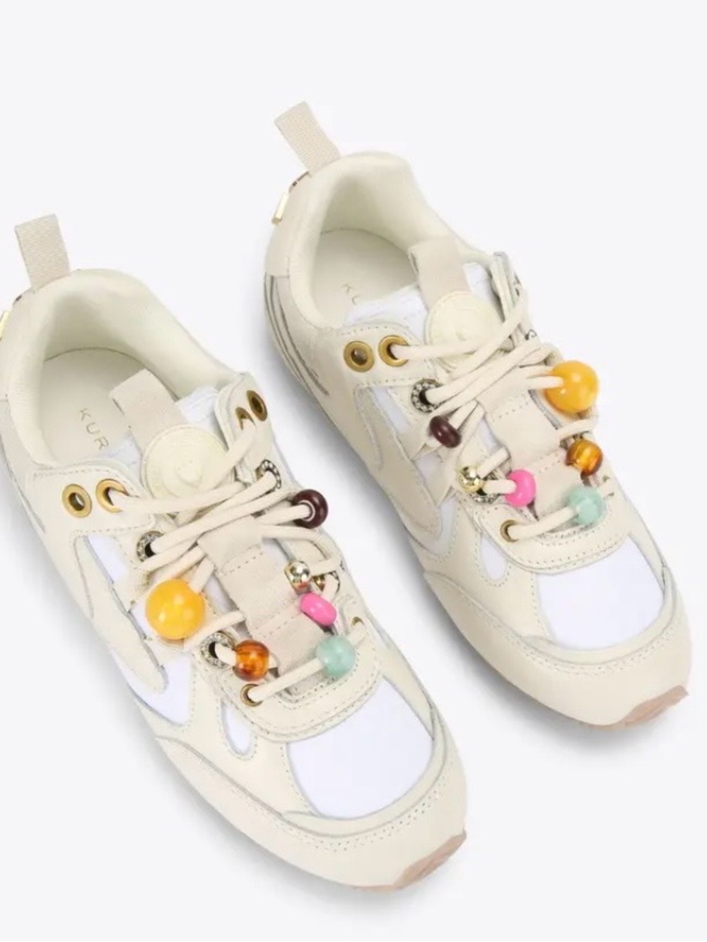 New in Box KURT BEAD SLIM RUNNER SNEAKER KURT GEIGER LONDON size 7.5 reg $258